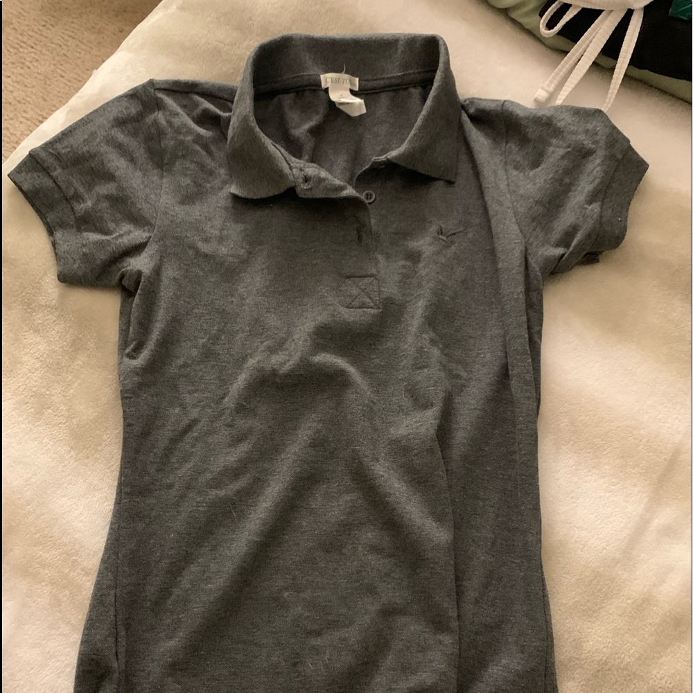 Gray Polo T-Shirt